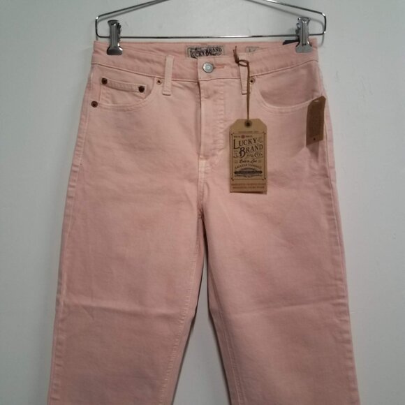 Lucky Brand Jeans Pink Womens 2/26 Bridgette Cropped Flare 7W14571 Denim New - Picture 3 of 8